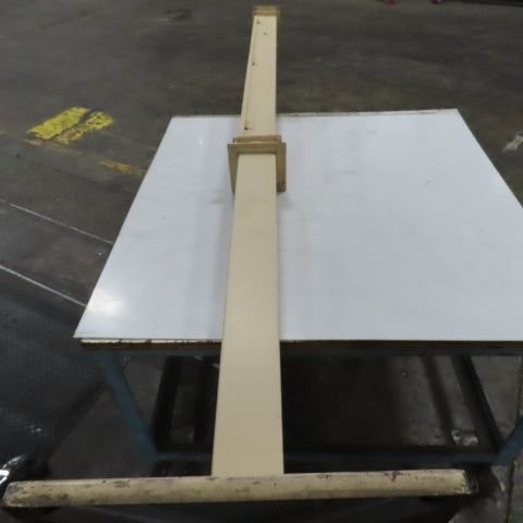 4" x 4" x 89" Hinged Cover Lay In Wireway Gutter Trough W/ 18" Pedestal