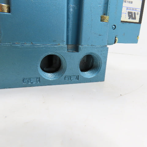 Mac 6321D-311-PM-111DA 2-Position Pneumatic Solenoid Directional Valve 120V