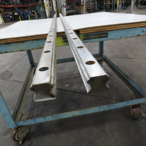 28mm Wide x 26mm Height Linear Guide Rail 2000mm OAL Lot Of 2