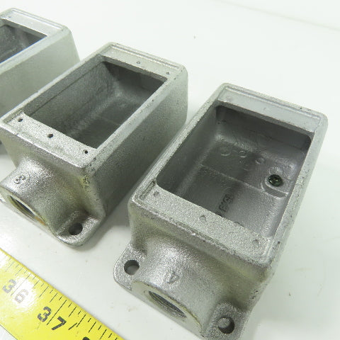 Crouse Hinds 1/2 FS1 3/4 FS2 Electrical Conduit Outlet Box Lot Of 3