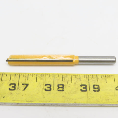 Beta Carbide 1/4"x3/8"x2" Straight Router Bit 2 Flute Wood Milling Cutter Lot/4