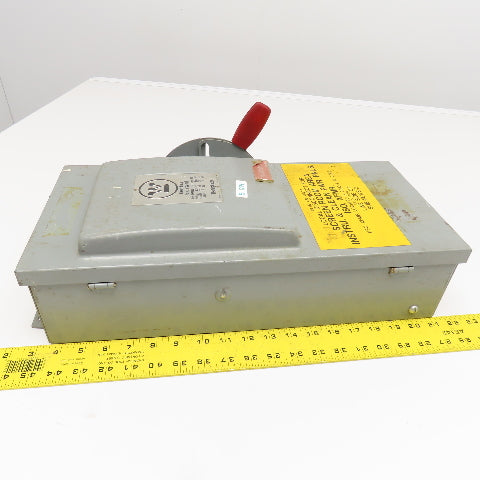 Westinghouse JHF362 600V 60A Fused Safety Disconnect Switch