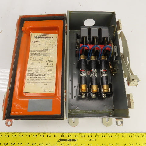 Square D H-362AWK 60A Fusible Safety Disconnect Switch 600V AC/DC Raintight