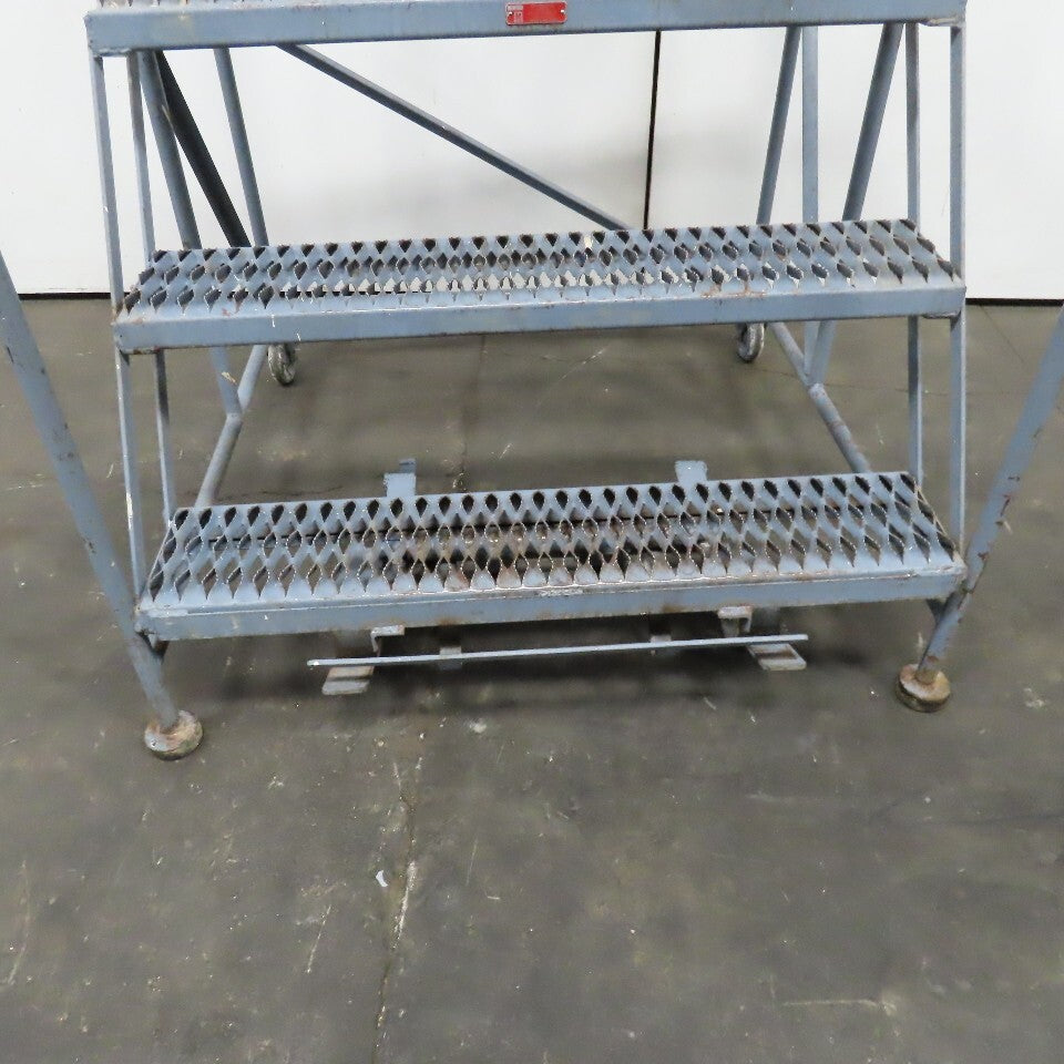 Cotterman 3 Step Rolling Work Platform 36" Wide x 24" Self Locking 30" Tall