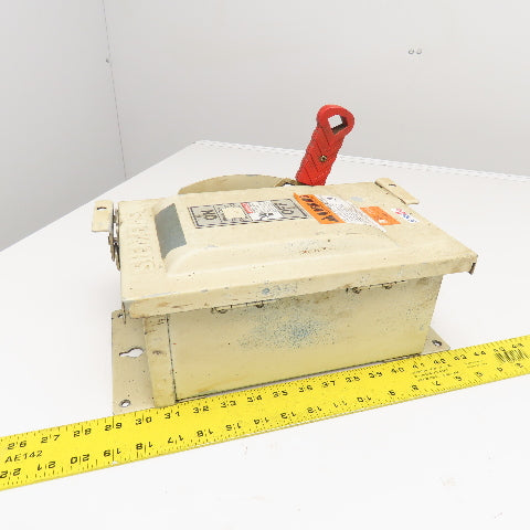 Siemens HNF361J 30A 600VAC 250VDC Dust Tight Non Fused Safety Disconnect