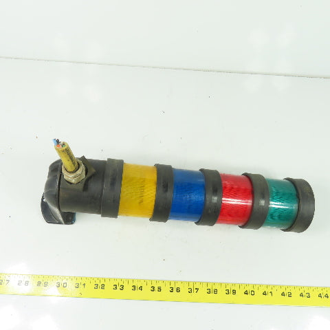 Telemecanique XVB C** 4 Section Light Tower Stack Green Red Blue Yellow 230V