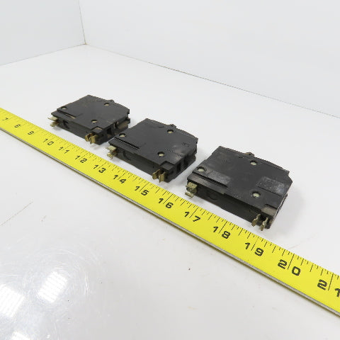 Square D Type QO 20A Single Pole Plug-On Circuit Breakers Lot Of 3