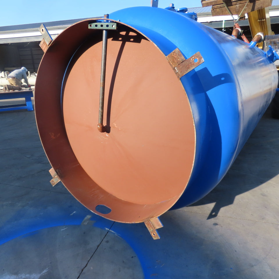 3500 Gallon Vertical Compressed Air Receiver Storage Tank 150 PSI 6" Ports