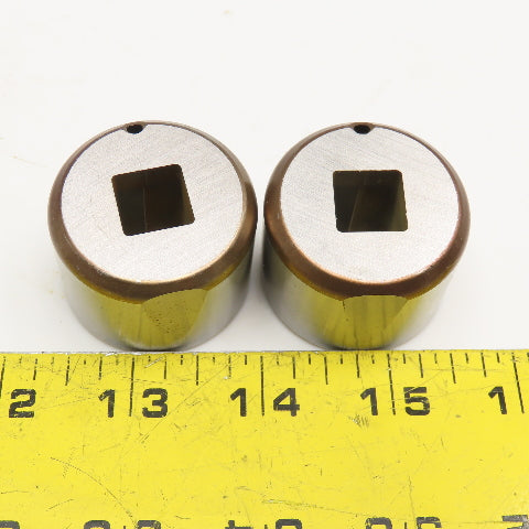 Mate Precision Tooling .500 +.024 Slug Free Heavy Duty S-7 Square Die Lot Of 2