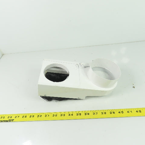 10" x 4-1/2" Steel CNC Router Dust Vacuum Shoe Cover 80mm - 94mm Duct
