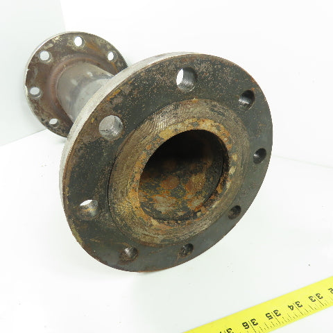 4" Raised Face Flange 8-Bolt Cast Iron Coupling Pipe Adapter 17-3/4" OAL