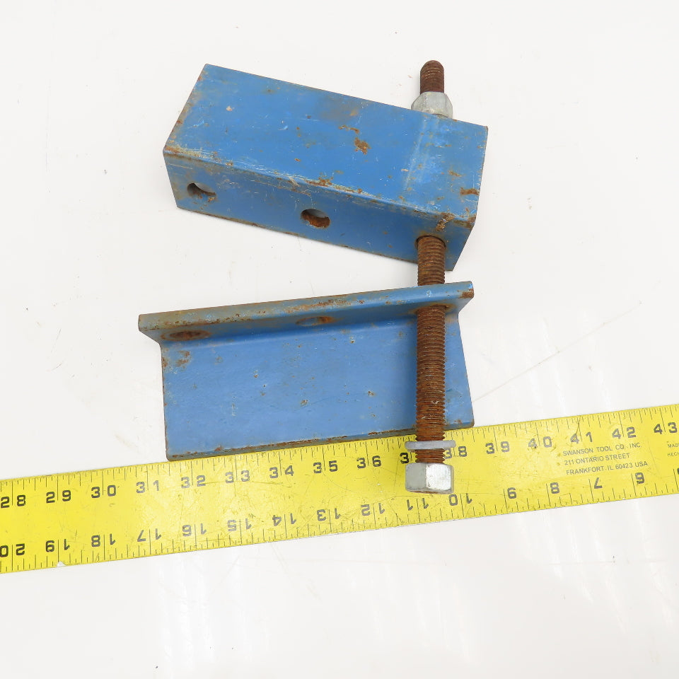 Gorbel Style Under Beam Hanger Flush Mounting Bracket 7" x 3" x 2" Lot of 2