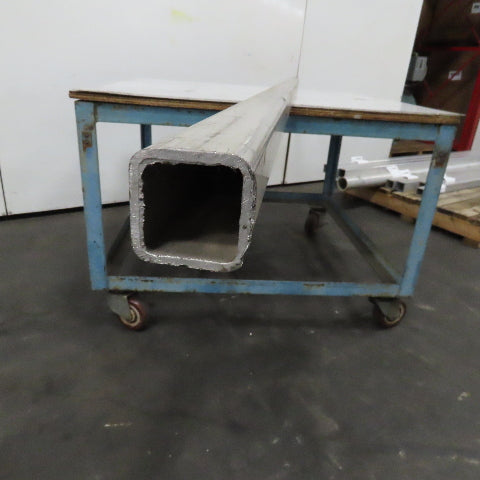 2" Aluminum Square Hollow Tube 1/8" Wall 107" Length