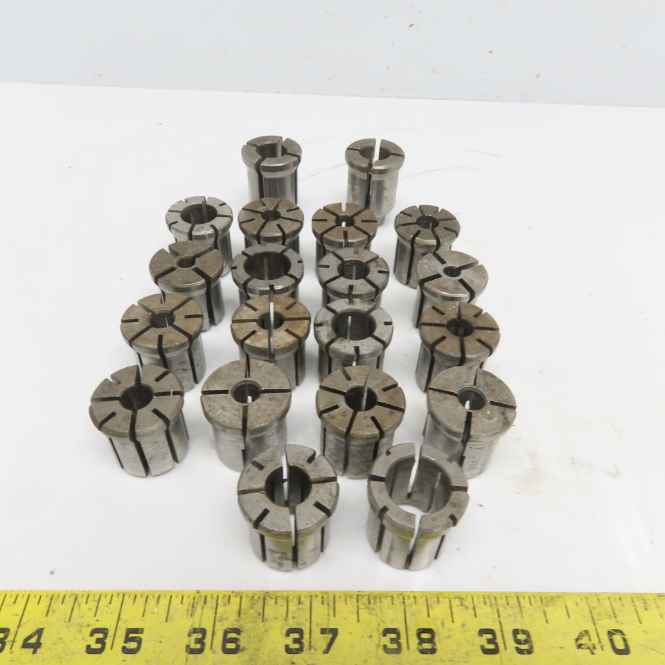 Erikson Type F Collets Assorted Sizes Lot of 22 – Bullseye Industrial Sales