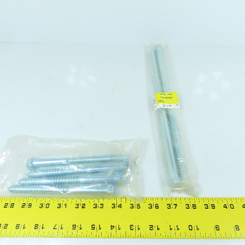 Grip Fast 1/2" x 6" & 12" Zinc Plated Lag Screws Hex Head Lot Of 6