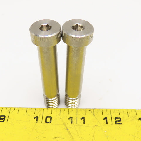 1/2" x 1-7/8" Stainless Steel Shoulder Bolt 2-13/16" OAL Lot Of 2