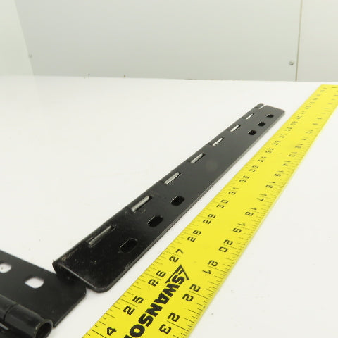 Heavy Duty Steel 3" Open x 16" L Continuous Piano Hinge Lot Of 2