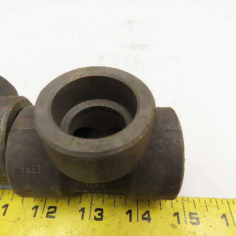 1" x 1" x 1" 3M Socket Weld Tee Fittings Lot Of 2