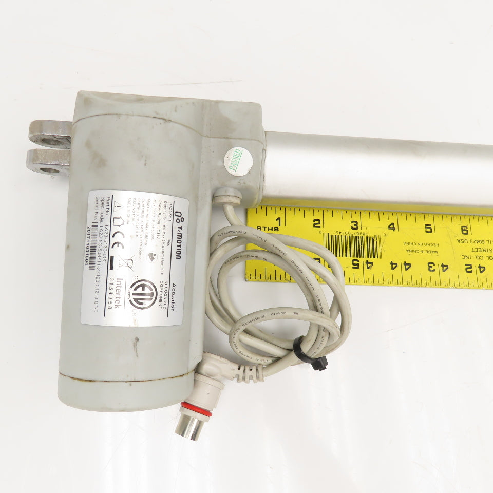 TiMotion TA23-5C-9 Medical Lift Linear Actuator 24VDC 5000Nm Push 28" OAL