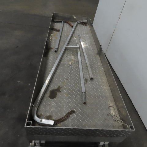 Aluminum 24" X72" Manual Crank Scissor Lift Table 23" To 10'6" Height