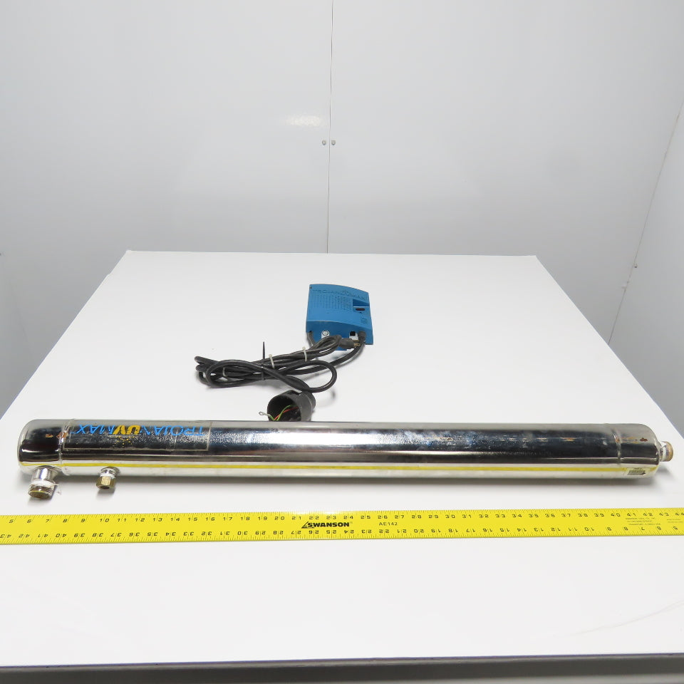 Trojan Model F UVMax UV Water Sterilizer Filter System 100-240V 3" Dia. No Bulb