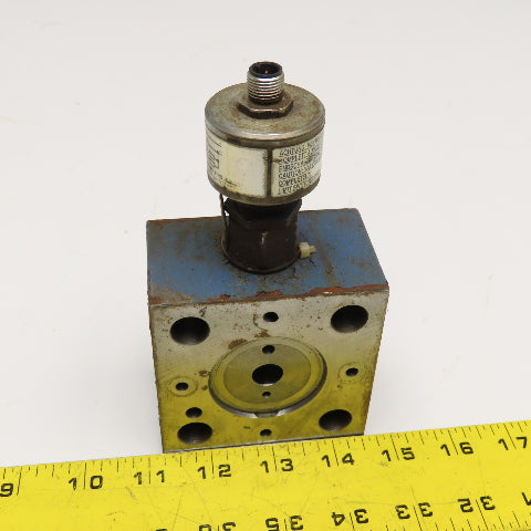 Rexroth LFA 25 EWA-70/CA20DQMG24/12 Hydraulic Valve Block W/ GIV 50 24VDC Limit