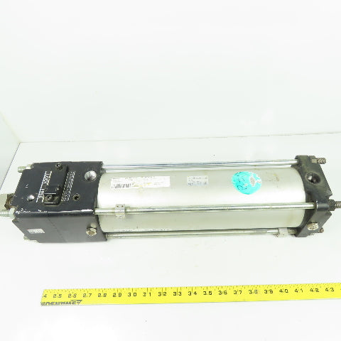 SMC T-CDLABN100-300-E-J59W Pneumatic Cylinder W/Brake 100mm Bore 300mm Stroke