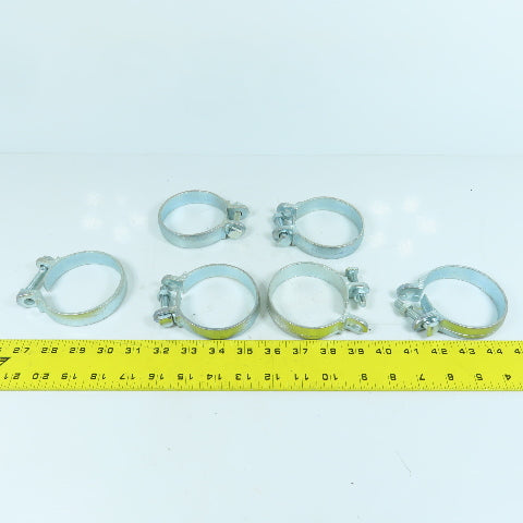 18X 0V Buck Algonquin Style Galvanized Steel Hose Clamp 2-1/2" To 2-3/4" Lot/6