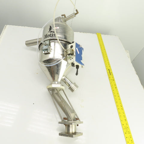 Motan Stainless Steel Pneumatic Dry Bulk Material Loader Hopper Feeder 0.5 CU FT
