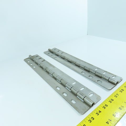 Heavy Duty Stainless Steel 3" Open x 16" L Continuous Piano Hinge Lot Of 2