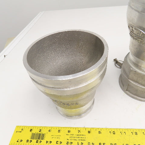 B.T.I BTF-4x5-R 4" x 6" Stainless Steel Dry Bulk Pneumatic Conveying Filter