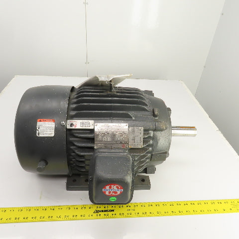 US Motors Nidec H15P2D 15HP Electric Motor 1775RPM 208-230/460V 3PH 254T Frame