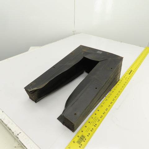 Hennig 8' U Shape Way Cover Accordion Bellows 15-1/4" H x 7" W Inside