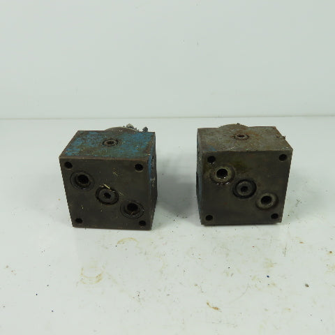 Rexroth 2 FRM 5-32/3 Q Keyed Hydraulic Flow Control Valve Parts/Repair Lot Of 2