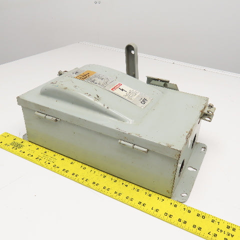 Siemens F351H 30A 600V 3 Pole Type 12 Fusible Safety Disconnect 3Ph 480V