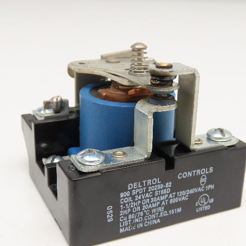 Deltrol 20239-82 900 Series 20A 600VAC Max Control Relay 24VDC Coil
