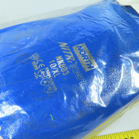 North NK803 Nitri-Knit Chemical Resistant Gloves Size 10/XL 10 Pairs