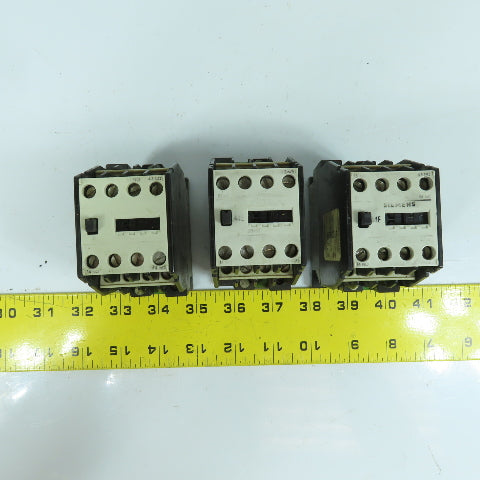 Siemens 3TH82 44-0A Contactor Relay 4 N/O 4 N/C Contacts 120VAC Coil Lot Of 3