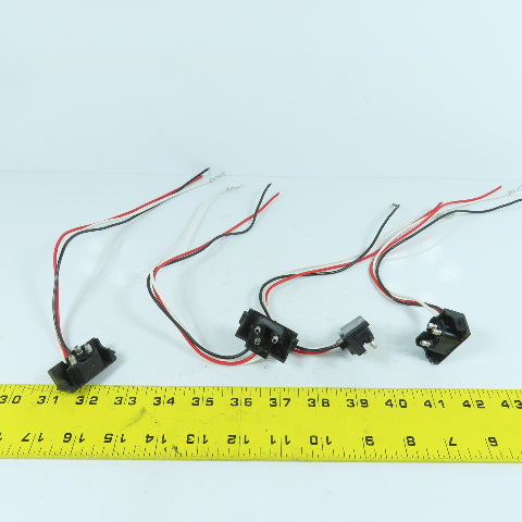 Truck Trailer Molded 3 Prong Pigtail Harness Stop Turn Tail Brake Light Lot/4