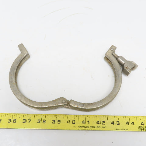 4" Sanitary Pressure Tri Clamp Stainless Steel Double Hinge Lot of 2