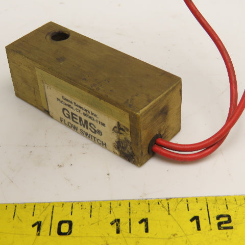 Gems FS-927 127840 1/4" NPT Flow Switch .50GPM 240VAC Max