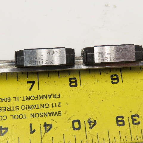 THK 2RSR12XUU+170L 2 Bearing Block On (1) 170MM linear Guide Rail Slide