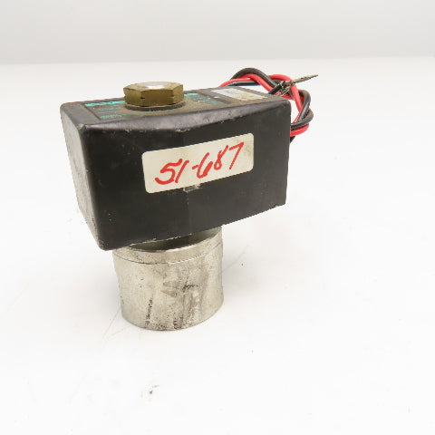 CKD HVB4 1 1/4" NPT Solenoid Valve 24VDC Coil
