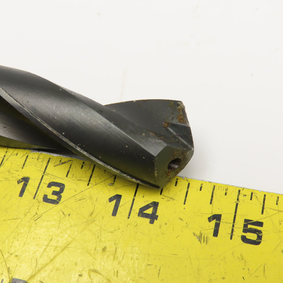 Cleforge 57/64" Coolant Thru 2 Flute HSS Spiral Drill Bit 11" OAL
