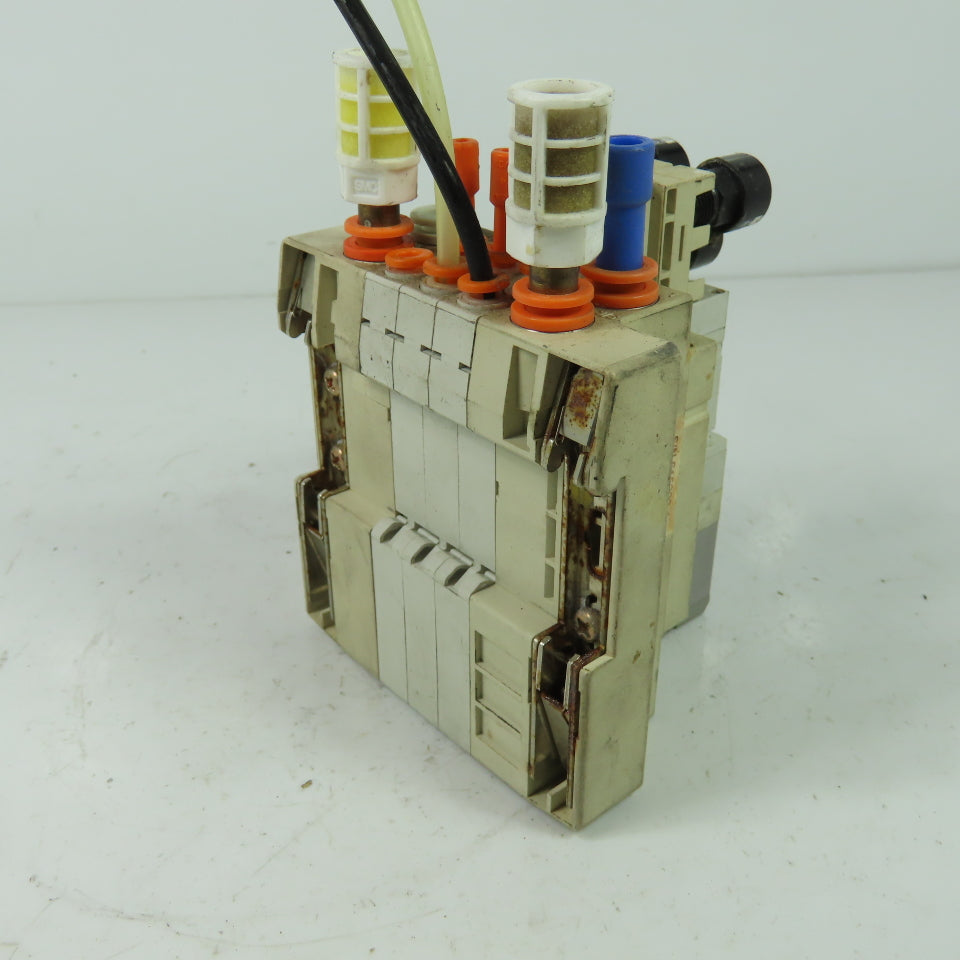 SMC SV1100-5FU 3 Solenoid Valve Manifold Bank 0.7MPa 24VDC