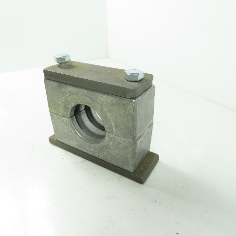Adjustable 1.9" Ribbed Bore Vibration Steel Pipe Clamp