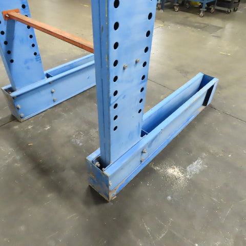 12' Tall Single Sided Cantilever Rack 52" W x 48" Deep (No Arms)
