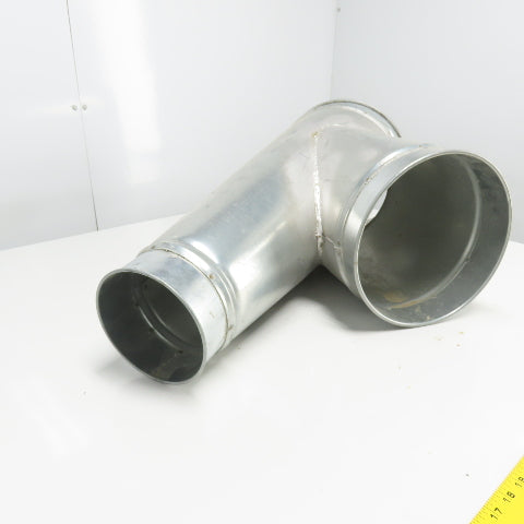 Nordfab Style Y Galvanized Duct 12-3/4" x 10-5/8" x 6-3/8"OD Rolled Edge 30" OAL