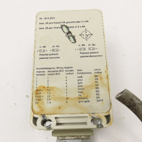 Weidmuller 170592-1000 4 Position Distribution Block 10-30VDC