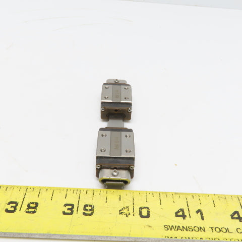 95mm OAL Linear Guide Rail W/(2) A6K II 44 Bearing Block